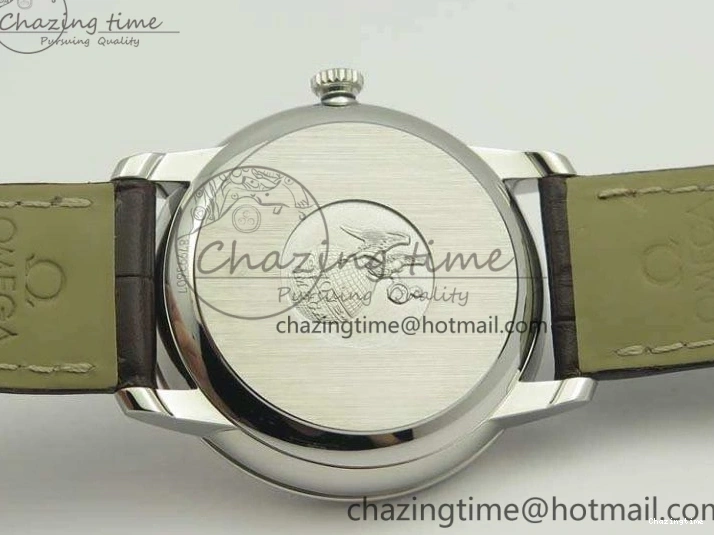 0107 De Ville Prestige Real Power Reserve SS TW 1:1 Best Edition White Dial RG Markers On Leather Strap A Thermal 8089